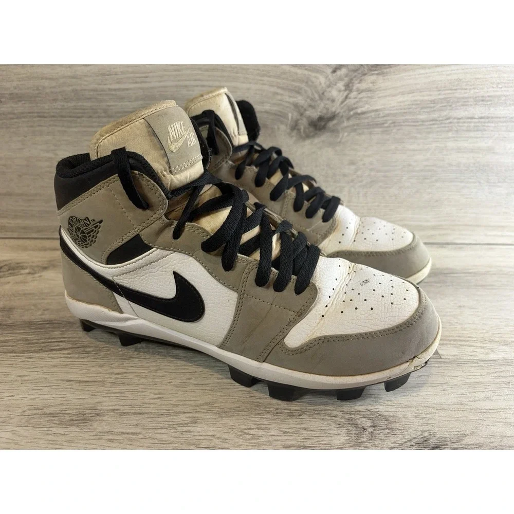 Nike Air Jordan 1 Mid MCS Cleats Men's Sneaker Size 8 Brown BlackAV5354-012